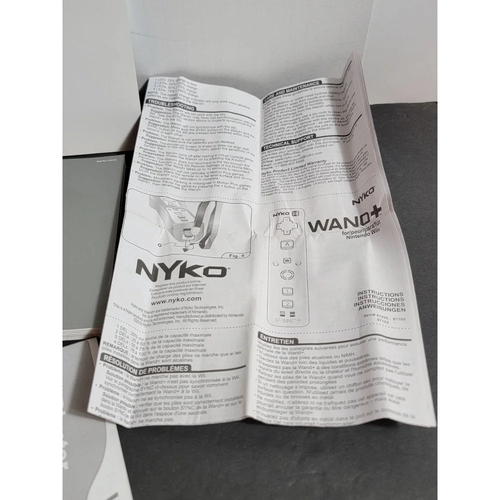 Wii Console Operations Manuals System Setup Remote Manuals Mixed Lot